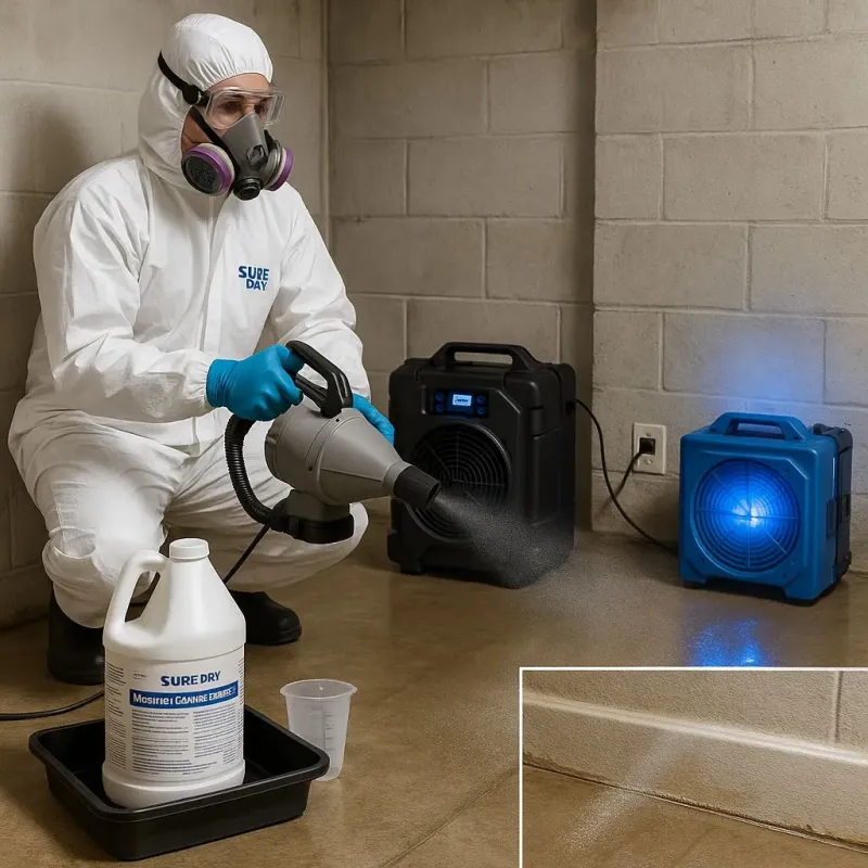 Sanitization and Odor Removal process in Ferry Pass, FL